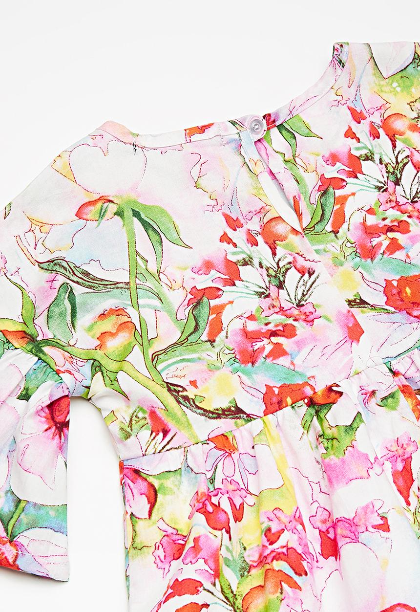 Superbalist - Fluted sleeve dress - multi