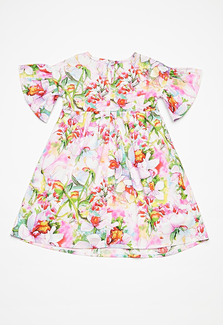 Superbalist - Fluted sleeve dress - multi
