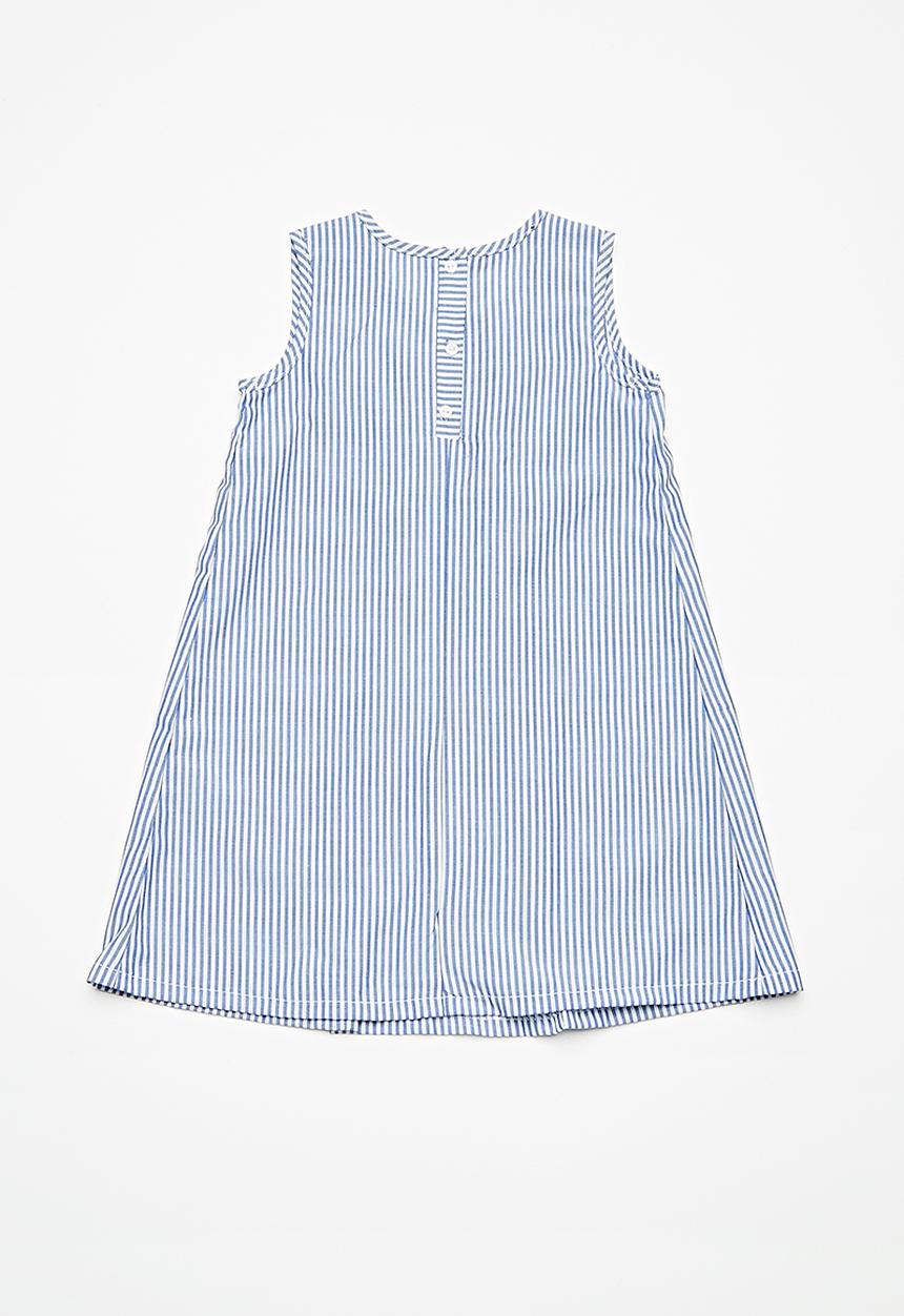 Superbalist - Bow shift dress - blue & white 