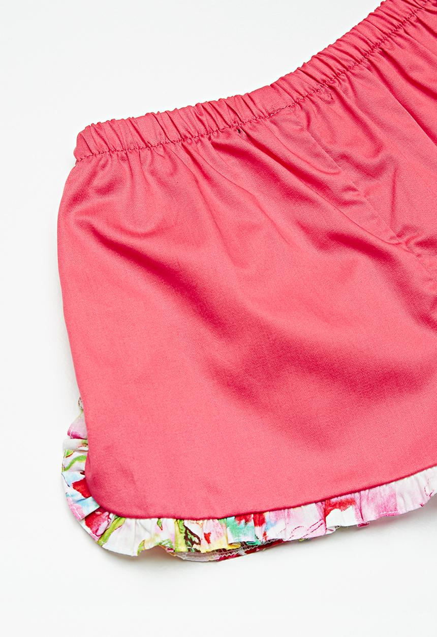 Superbalist - Frill detail shorts - pink