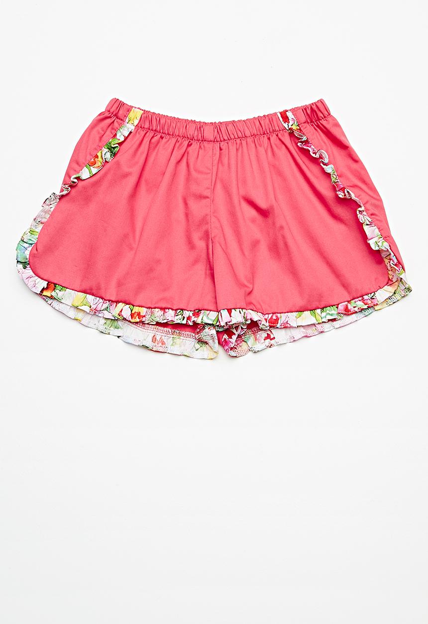 Superbalist - Frill detail shorts - pink