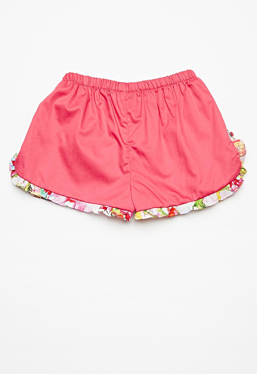 Superbalist - Frill detail shorts - pink