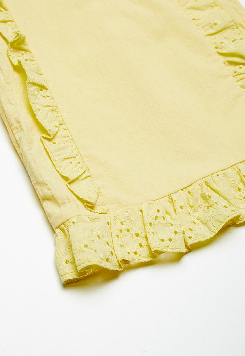 Superbalist - Cotton frill blouse - yellow 