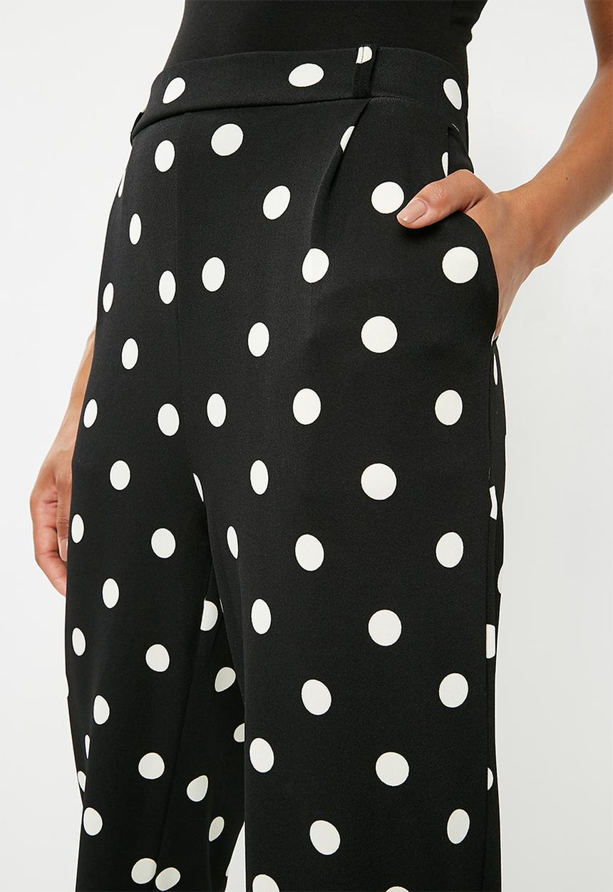 Superbalist - Spotted suit pant - black & white 
