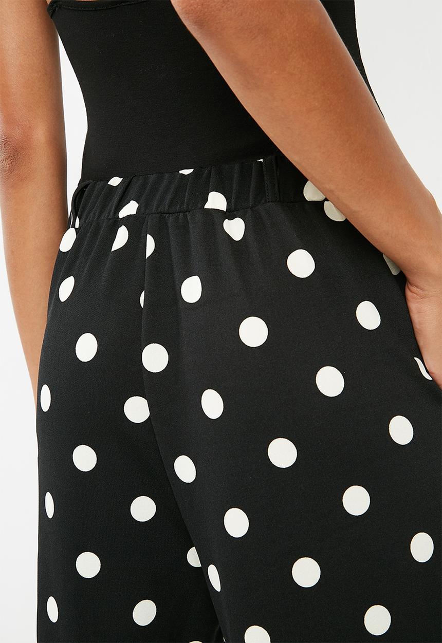 Superbalist - Spotted suit pant - black & white 