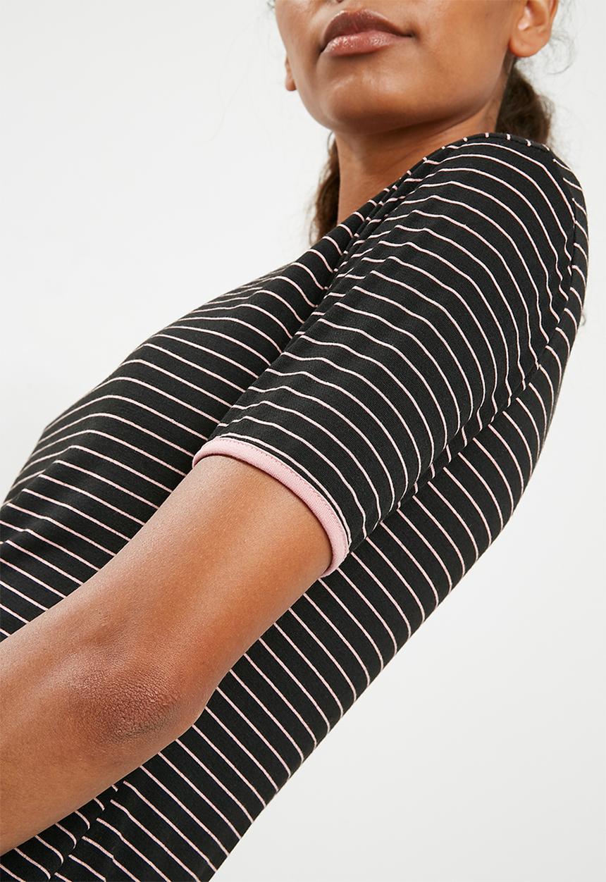 Superbalist - Ringer tee dress  strip