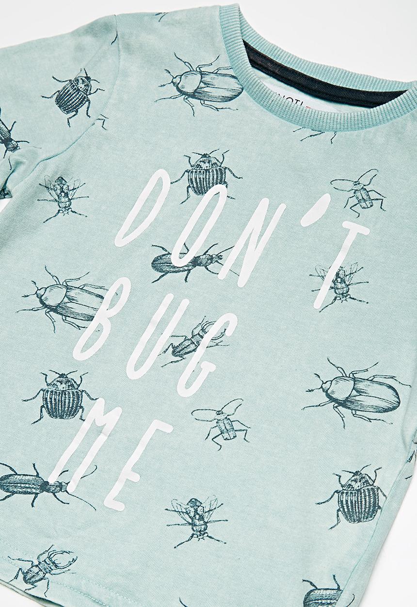 MINOTI - Kids boys bugs T-shirt - blue
