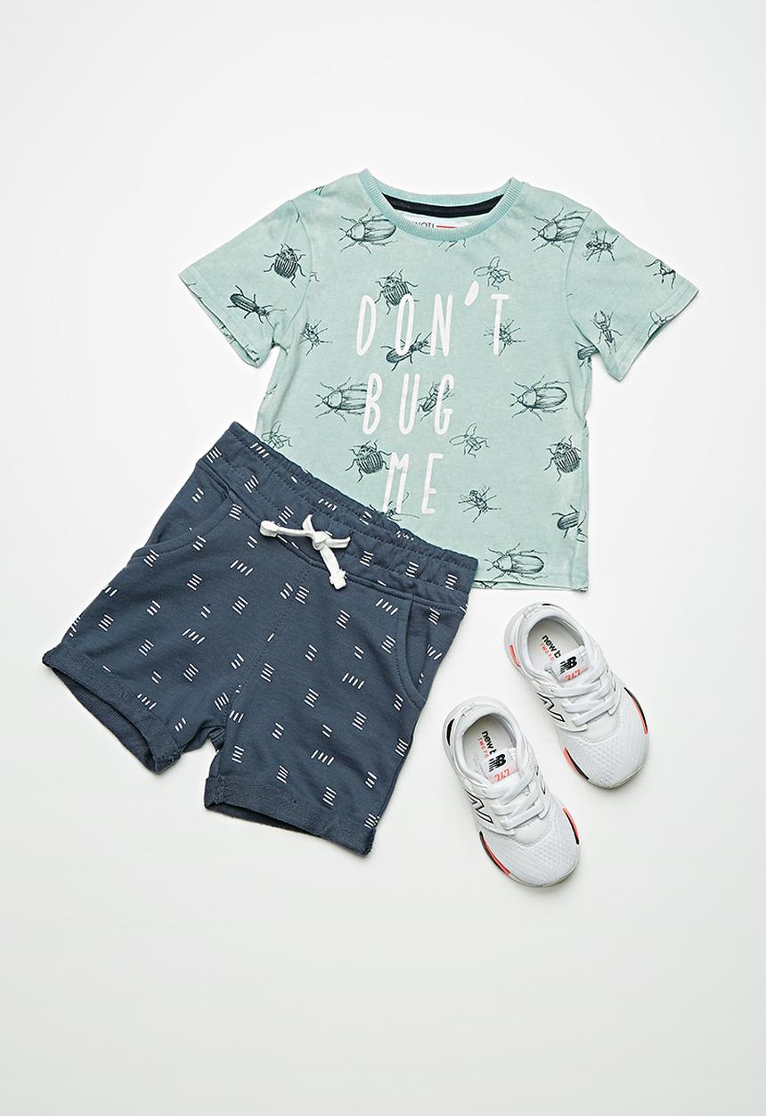 MINOTI - Kids boys bugs T-shirt - blue