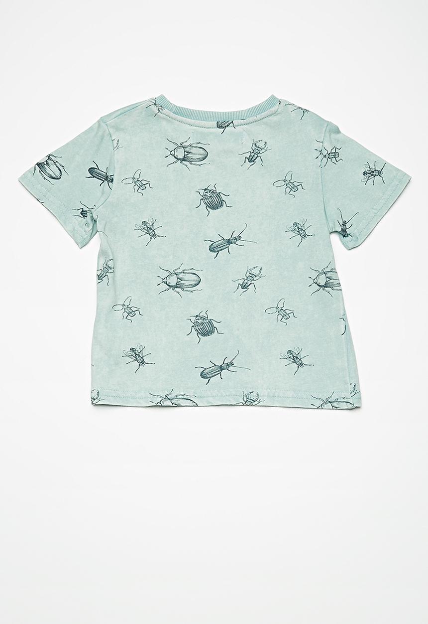 MINOTI - Kids boys bugs T-shirt - blue