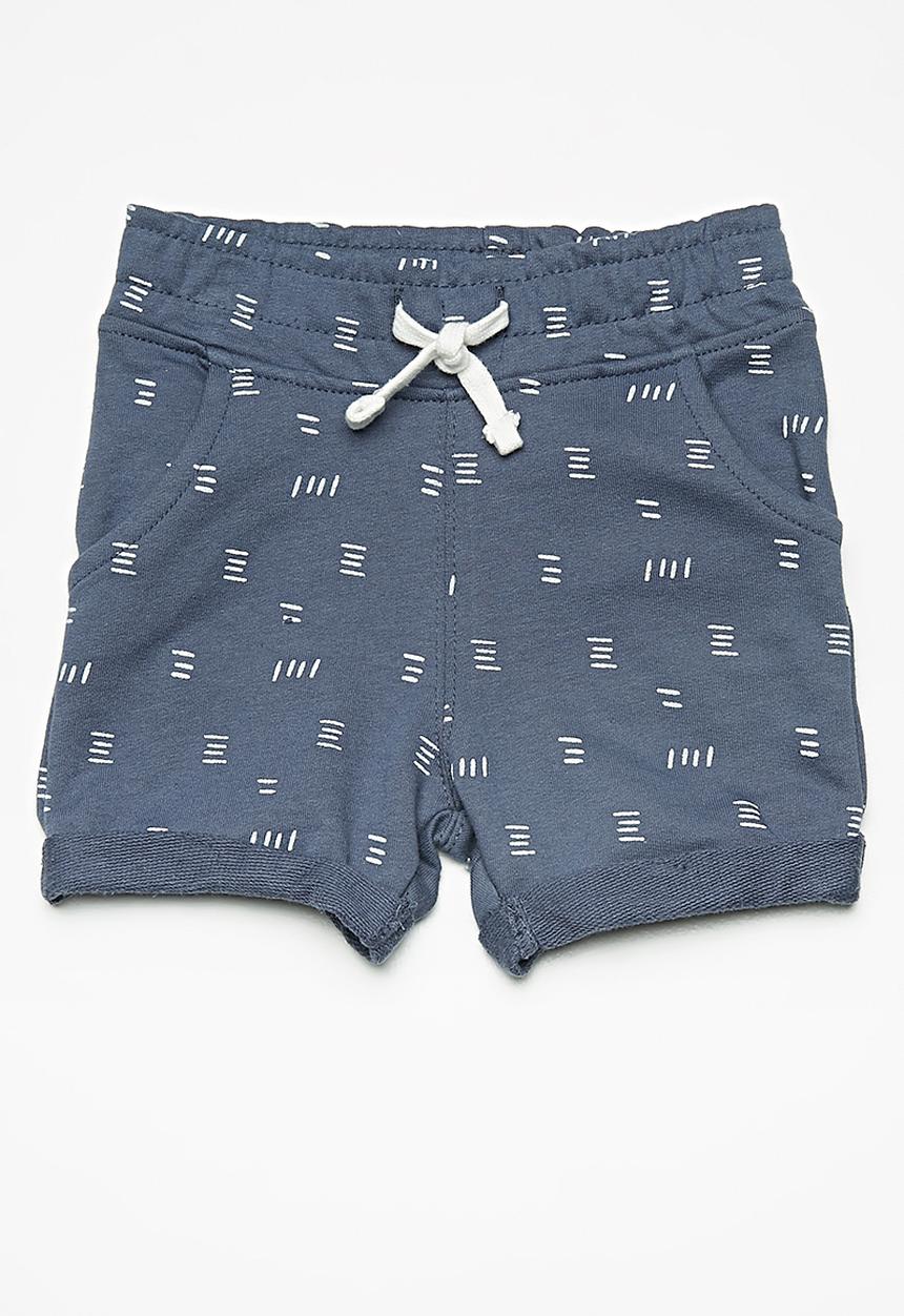 MINOTI - Kids boys fleece shorts - blue 