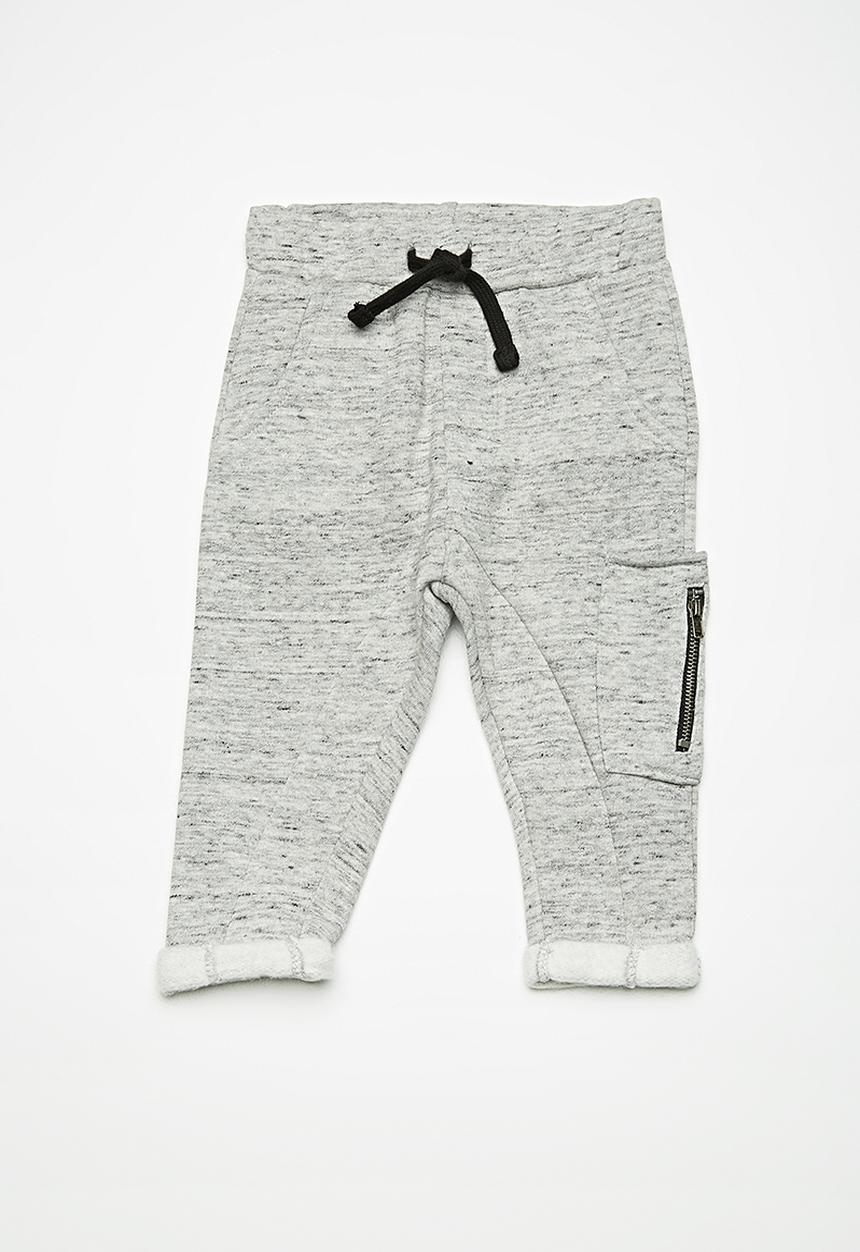 MINOTI - Kids boys marl jogger pants - grey 