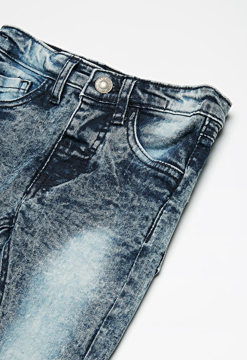 MINOTI - Kids boys acid wash denim jeans - blue 