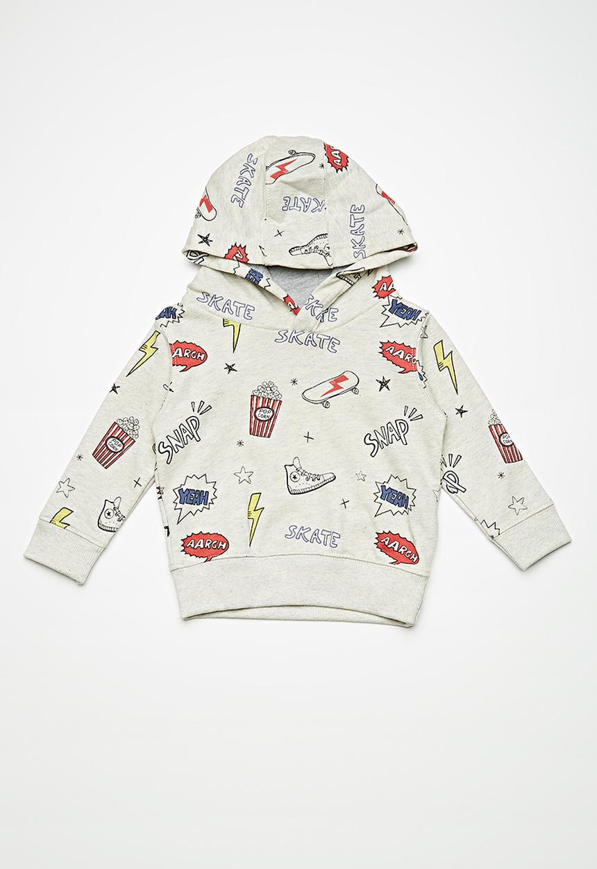 MINOTI - Kids boys hooded sweat top - grey