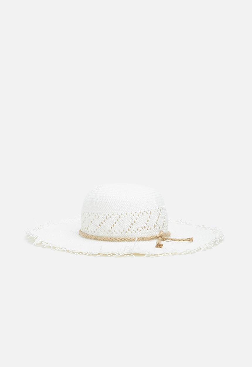 Superbalist - Straw sun hat - white