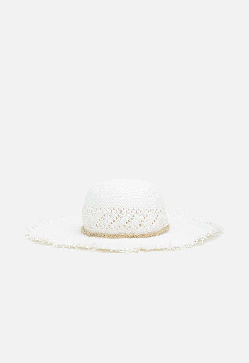 Superbalist - Straw sun hat - white