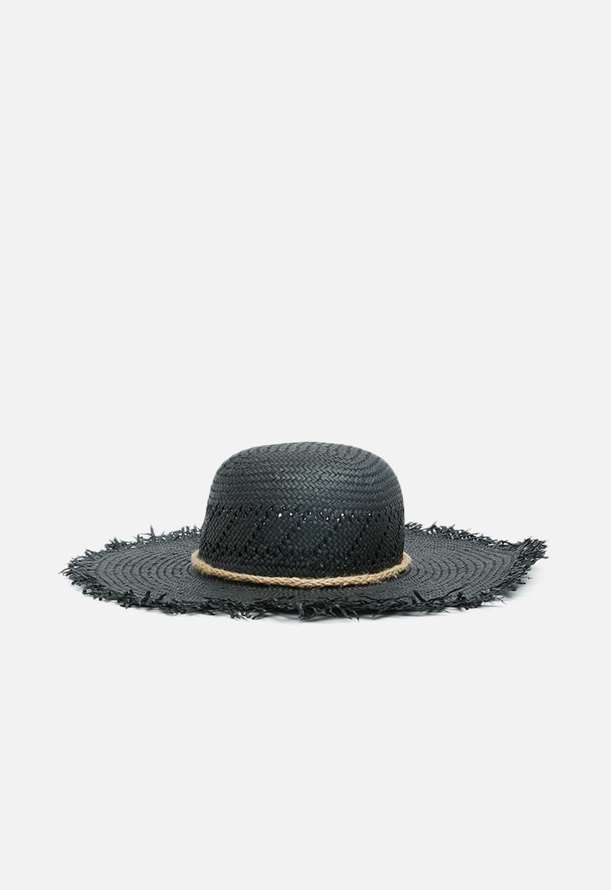 Superbalist - Straw sun hat - black