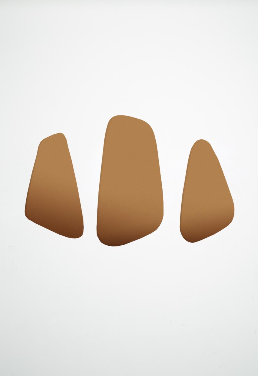 Present Time - Out of balance mirror set - copper