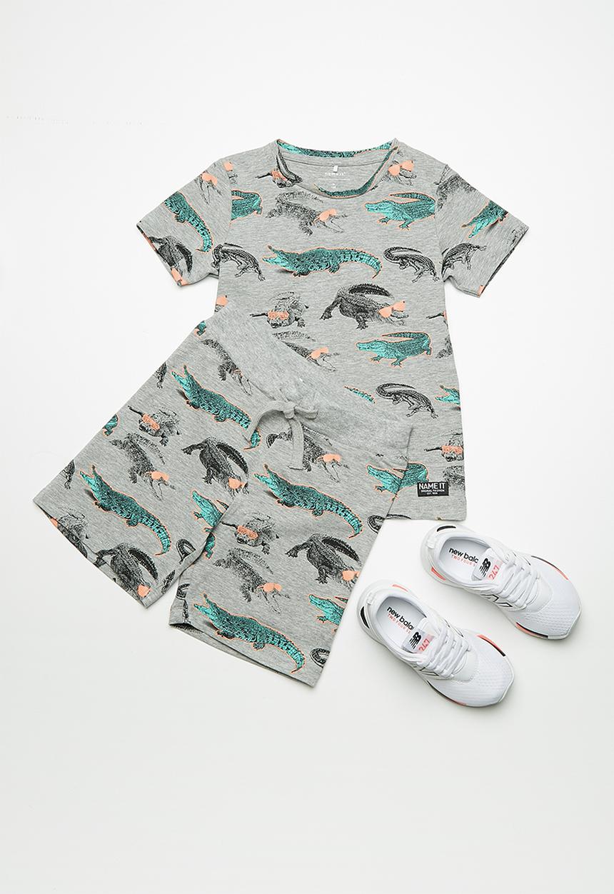 Name It - Dille long shorts - grey 