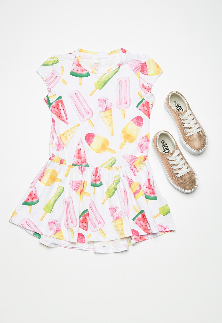 Name It - Kimmie short sleeve dress  - multi 