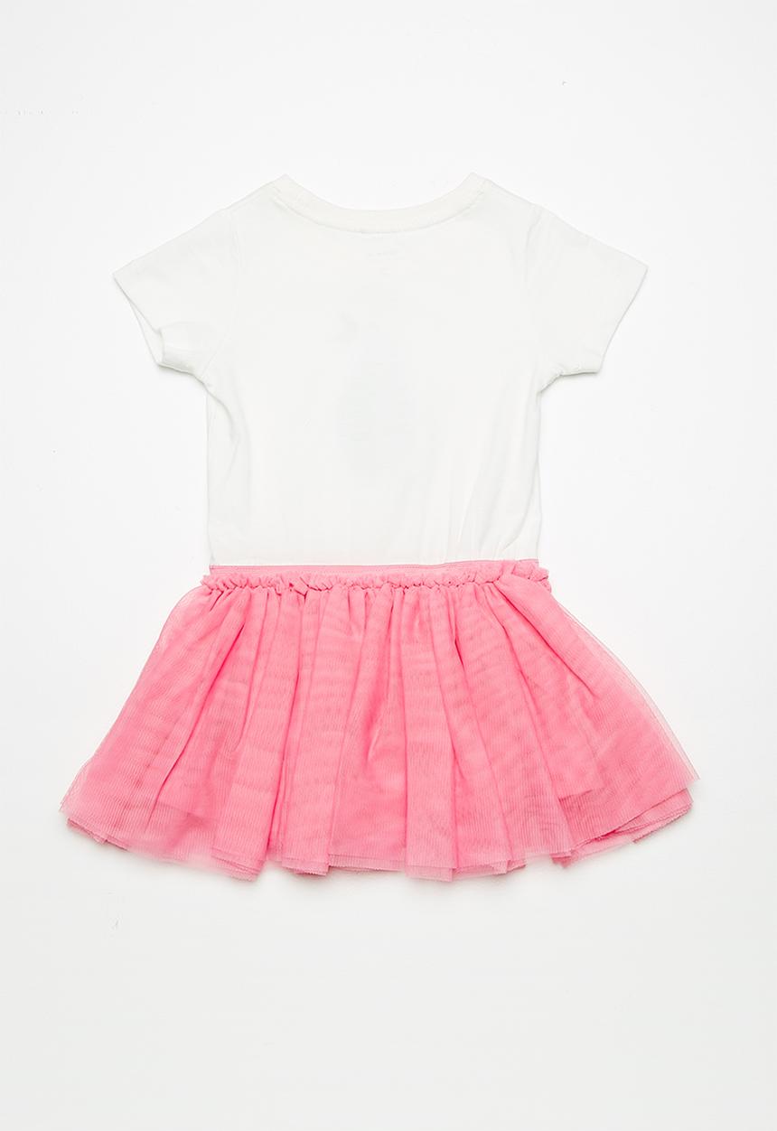 Name It - Felisa tulle dress - white & pink 
