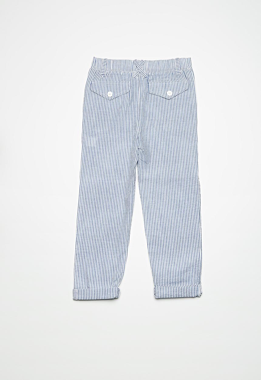 Superbalist - Casual chino pants - blue and white stripes