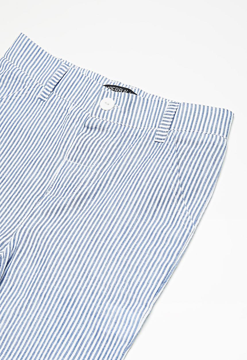 Superbalist - Casual chino pants - blue and white stripes