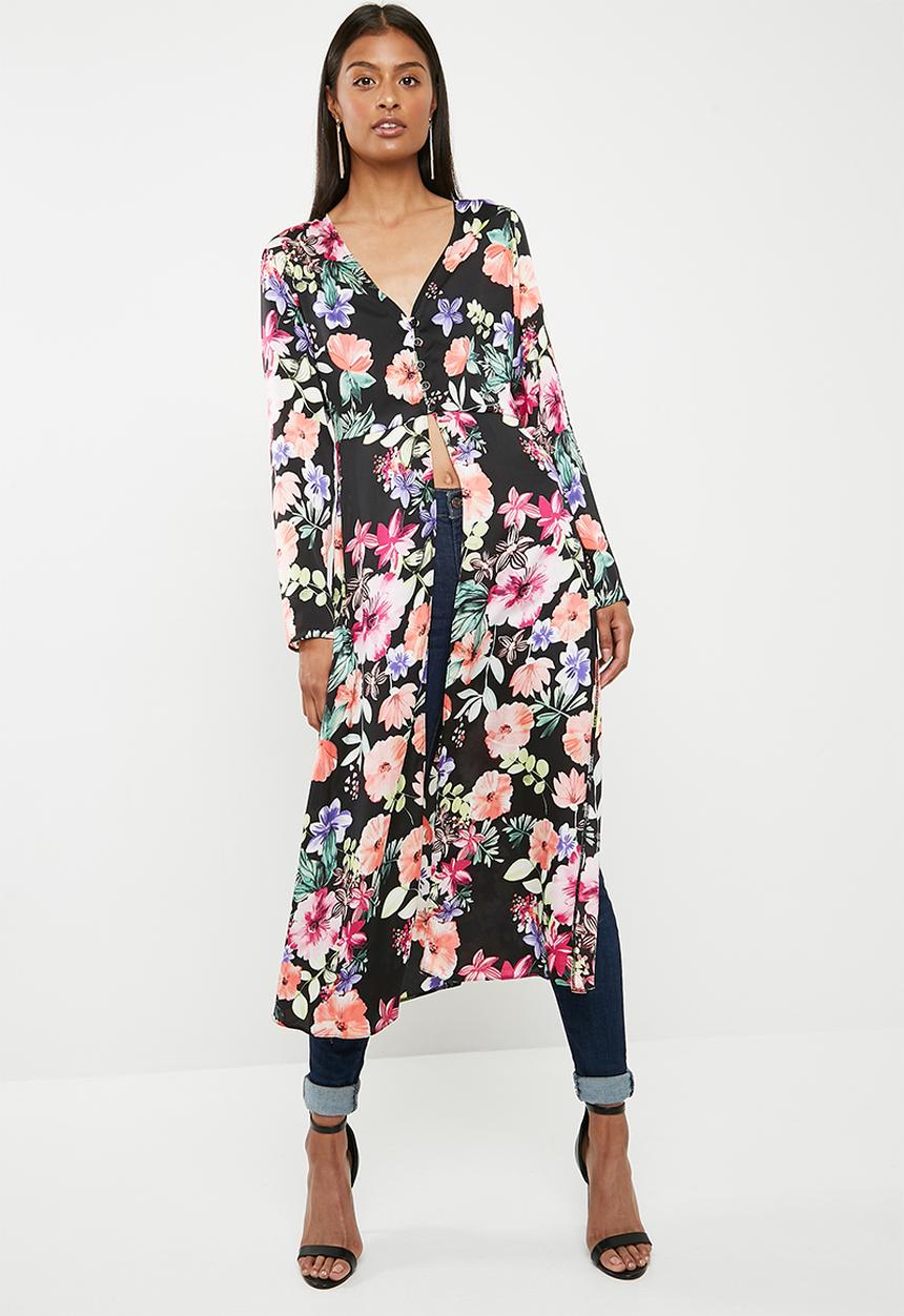 Superbalist - Slit detail maxi blouse - multi 