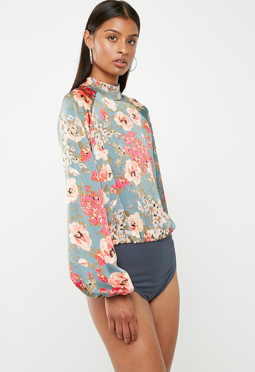 Superbalist - Turtle neck twofer bodysuit - multi 