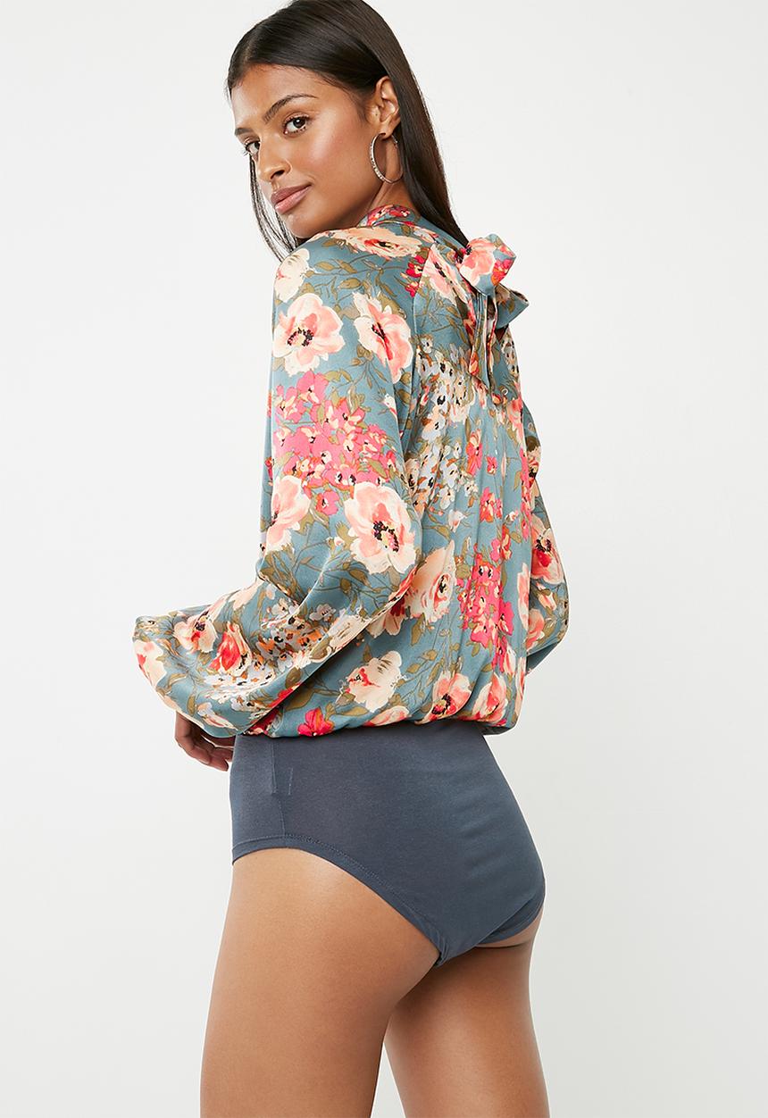 Superbalist - Turtle neck twofer bodysuit - multi 
