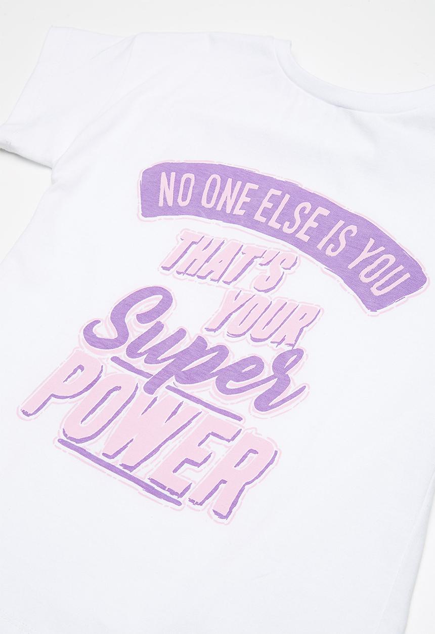 Superbalist - Embroided swing tee - white
