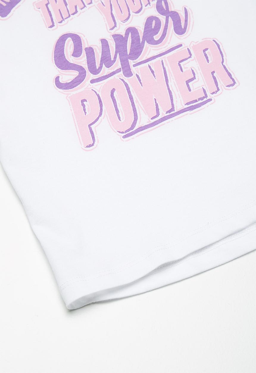 Superbalist - Embroided swing tee - white