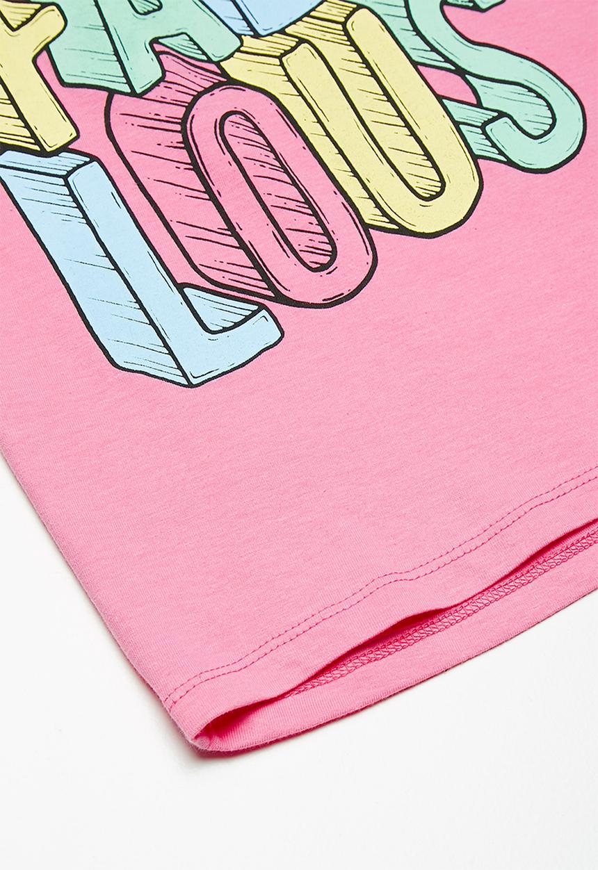 Superbalist - Embroided swing tee - pink