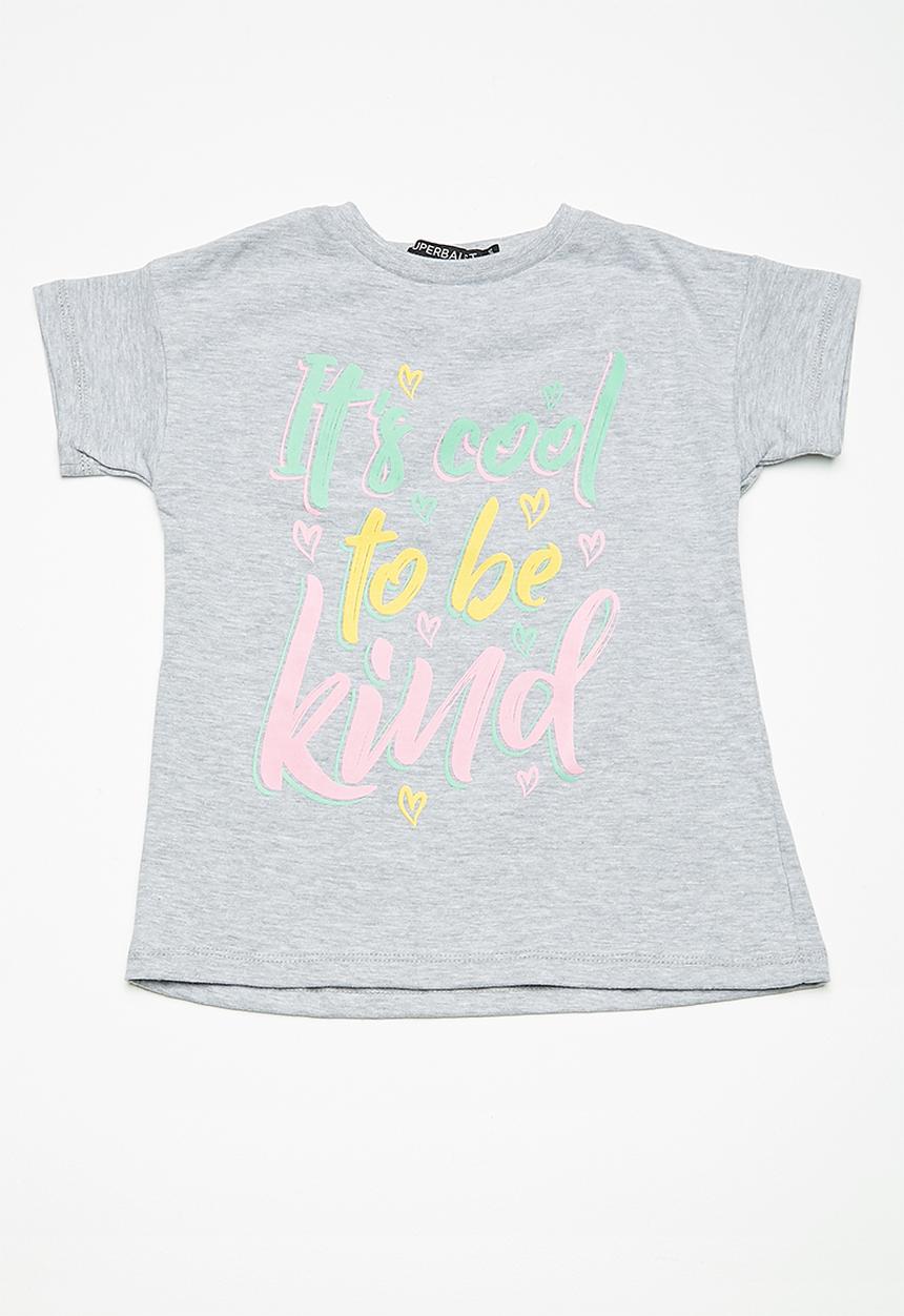 Superbalist - Embroided swing tee - grey 