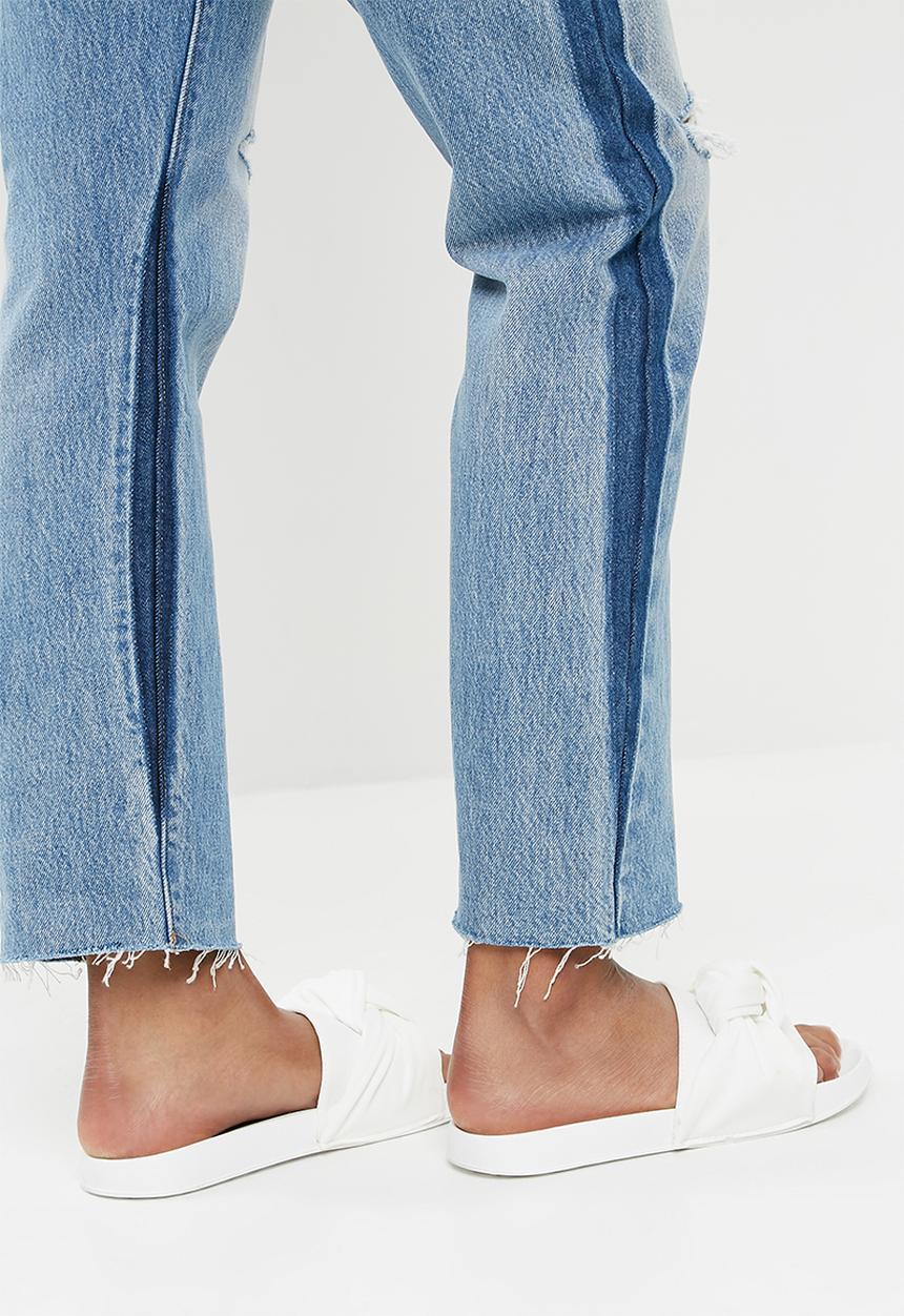Missguided - Neoprene knot slider - white 