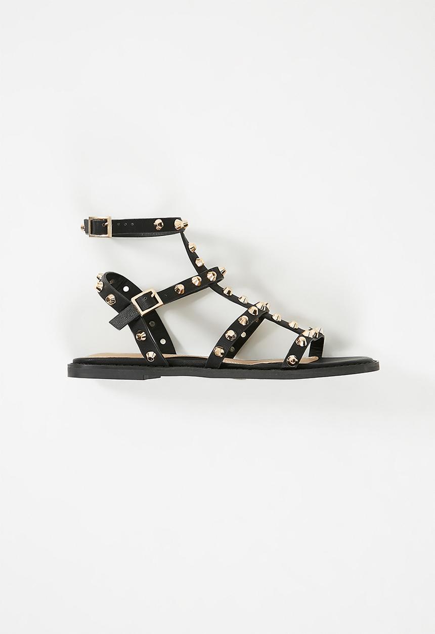 Missguided - Dome stud gladiator sandal - black 