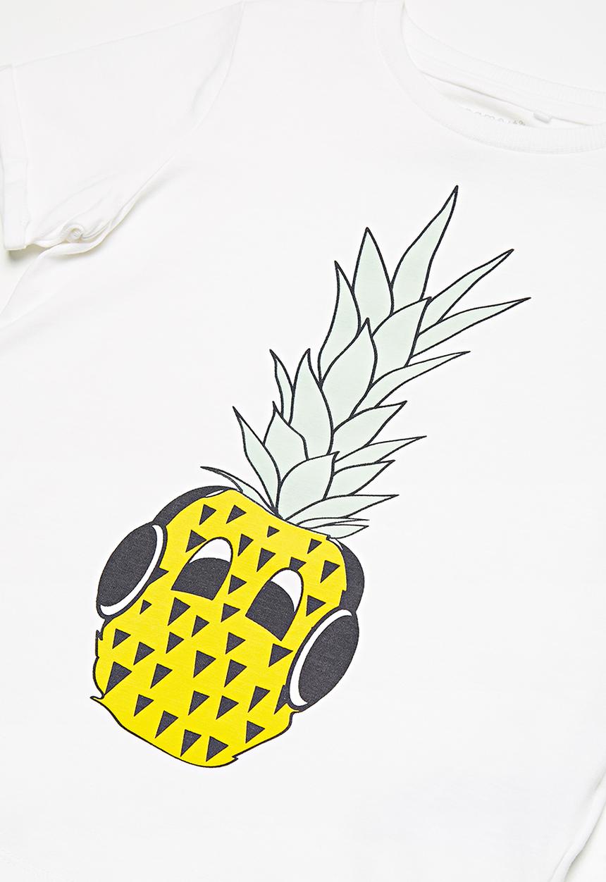Name It - Pineapple short sleeve top - white 