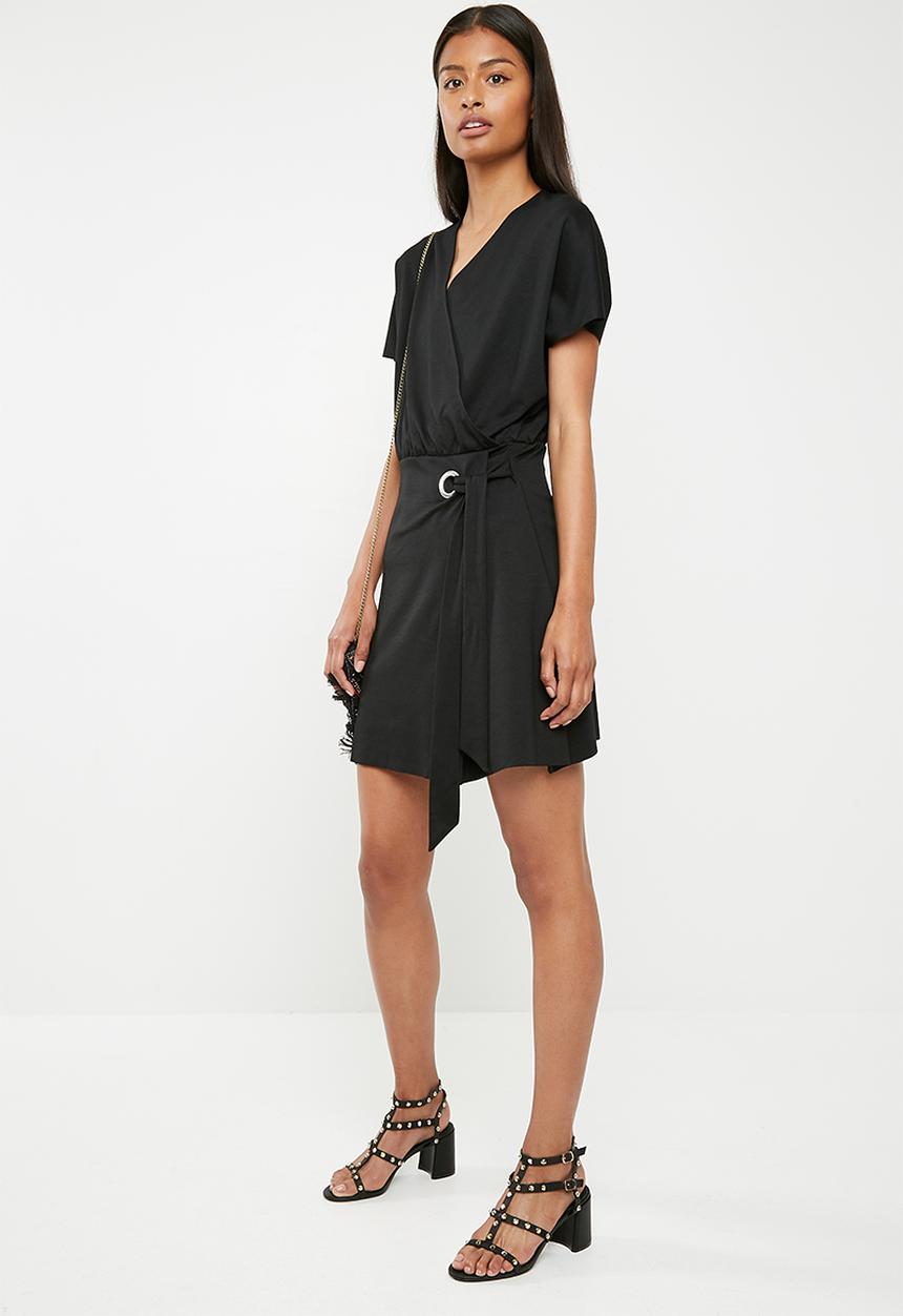 Pieces - Ginny wrap dress - black 