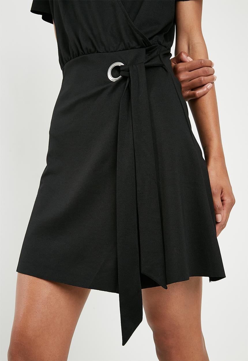 Pieces - Ginny wrap dress - black 