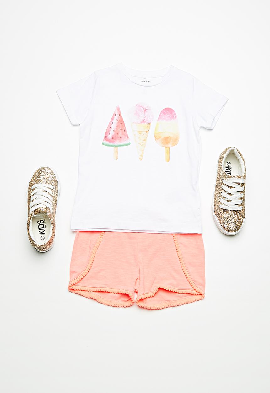 Name It - Krille short sleeve top - white 