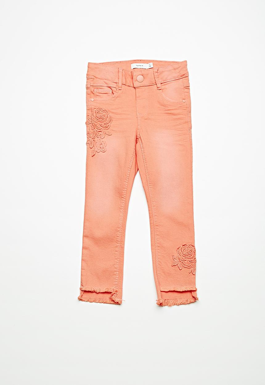 Name It - Polly skinny chino pants - orange 