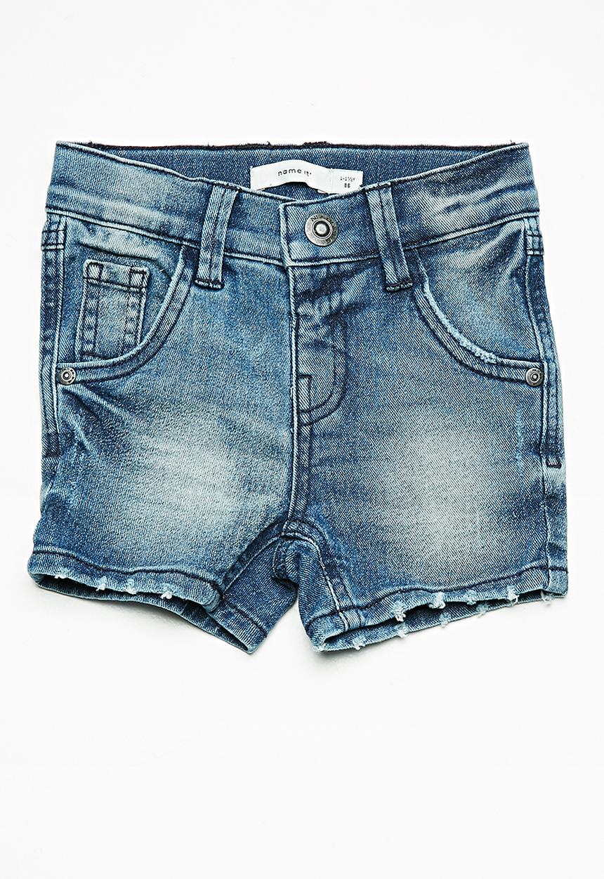 Name It - Sofus denim long shorts - blue 