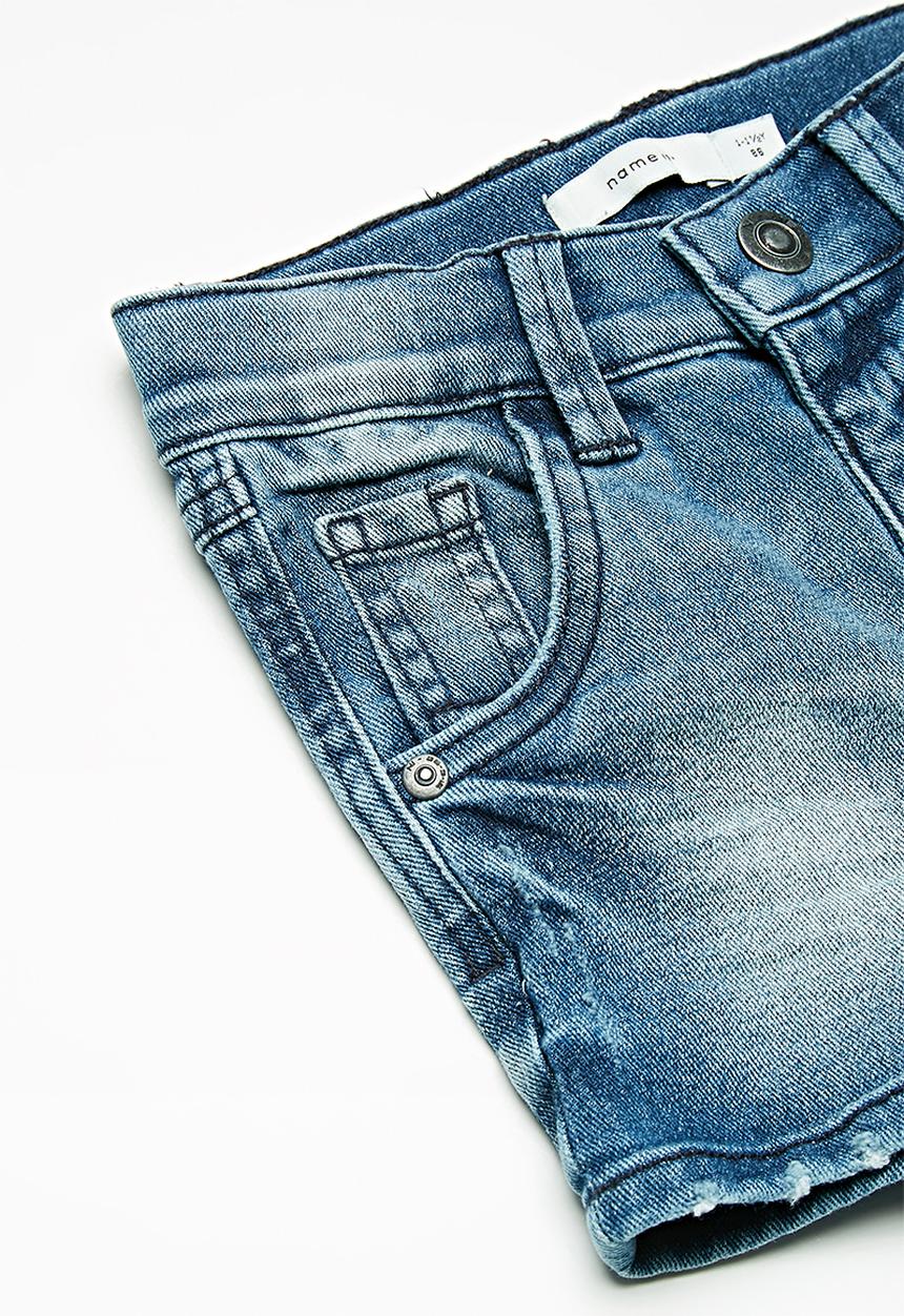 Name It - Sofus denim long shorts - blue 