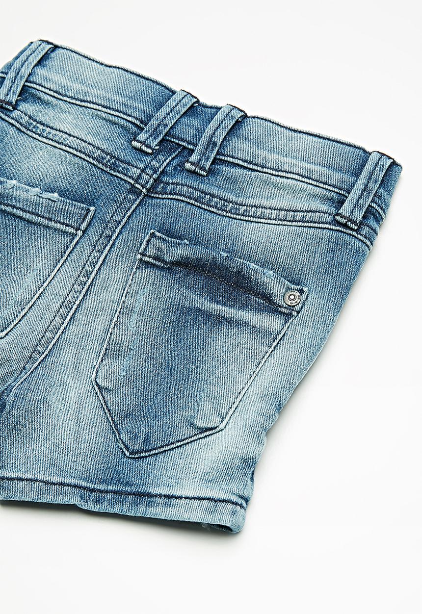 Name It - Sofus denim long shorts - blue 