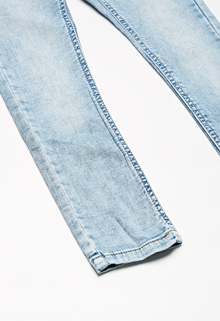 Name It - Robin draw cord denim pants - light blue denim