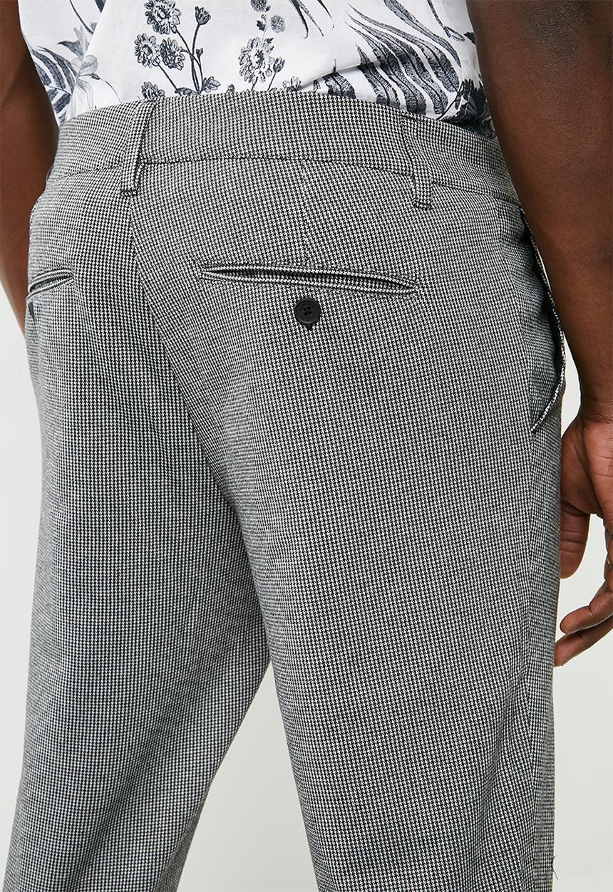 Only & Sons - Solid check chino - black & white