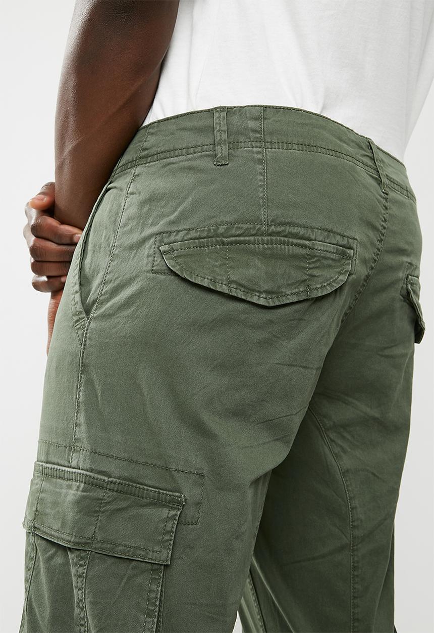Only & Sons - Thomas cuff cargo pants - green