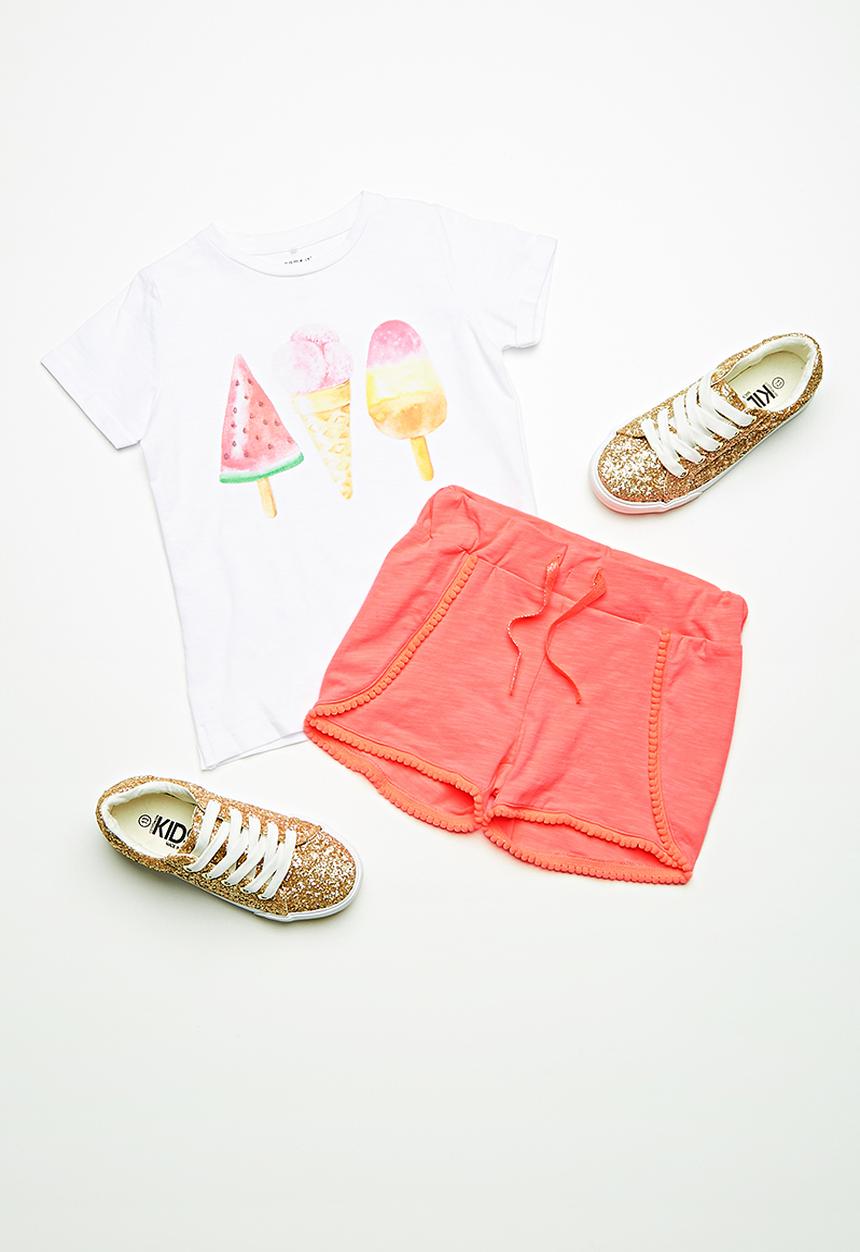Name It - Erika shorts - coral 