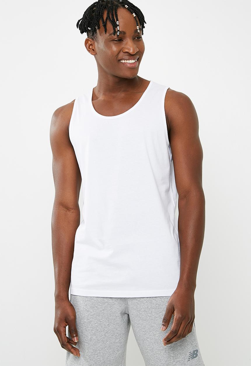 Superbalist - Plain vest 3 pack - navy, white & burgundy