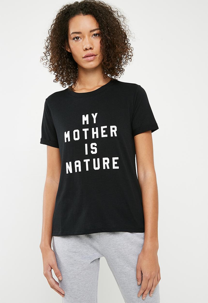 Cotton On - Slogan T-shirt - black 
