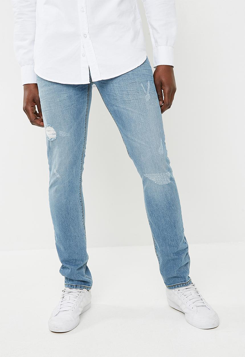 Superbalist - Skinny scuffed jeans - blue 